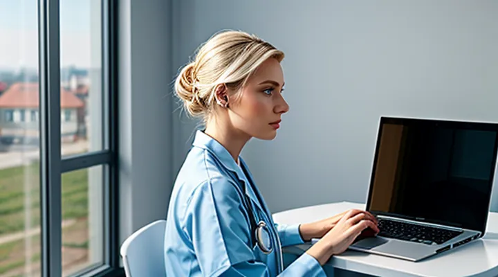 Доступ к личному кабинету медицинского работника через Госуслуги