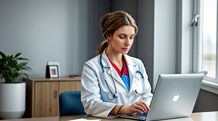 Доступ к личному кабинету медицинского работника на Госуслугах