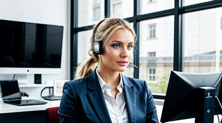 Горячая телефонная поддержка портала Госуслуг