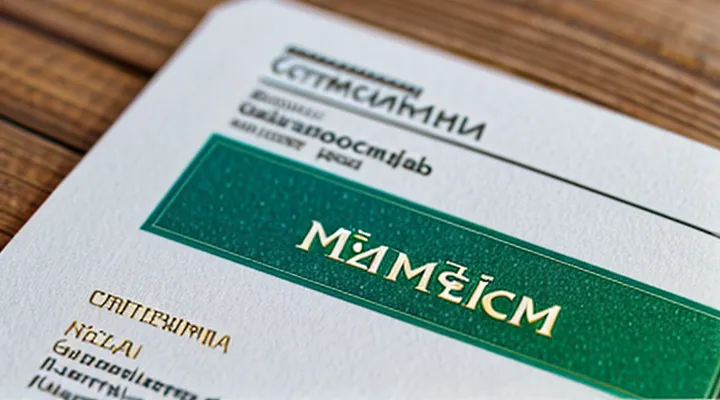 Как выглядит сертификат на материнский капитал в Госуслугах