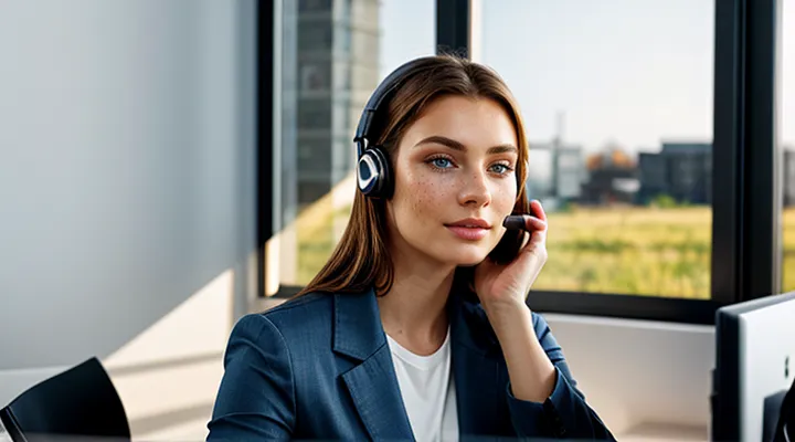 Номер телефона оператора службы поддержки портала Госуслуг