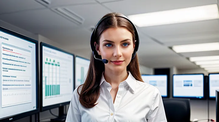 Оператор телефонных звонков в службу Госуслуг