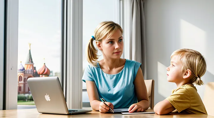 Подача заявления на развод через Госуслуги при наличии детей