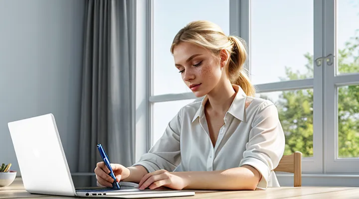 Подписание заявления в Госуслугах электронной подписью