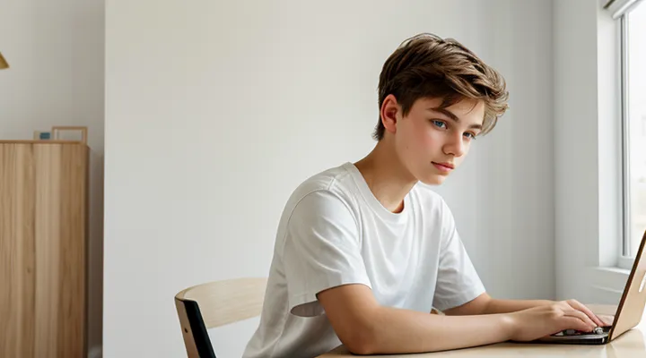 Подтверждение учетной записи на Госуслугах для ребенка старше 14 лет