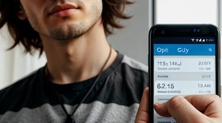 Просмотр электронной трудовой книжки через приложение Госуслуги на смартфоне