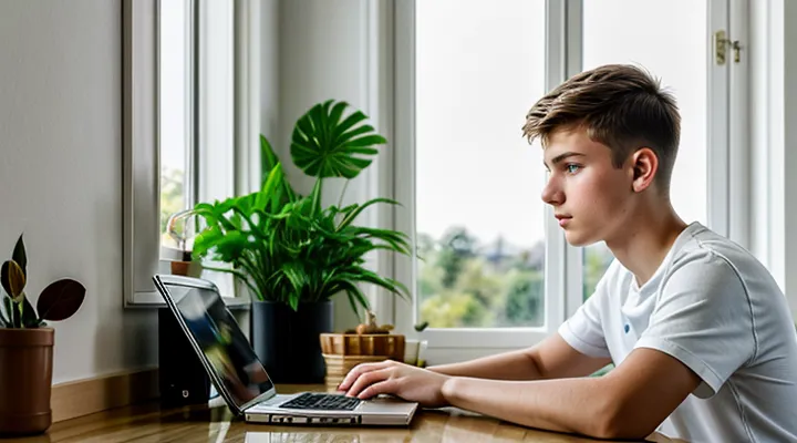 Регистрация подростка на портале Госуслуг