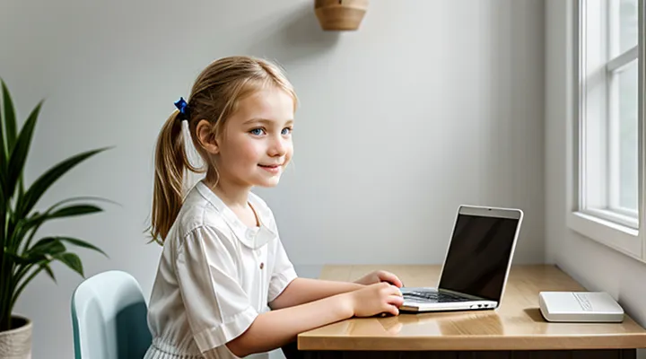 Регистрация ребёнка в системе Госуслуги: до 14 лет