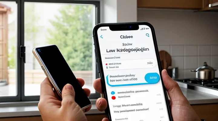 Смена пароля на Госуслугах с мобильного телефона