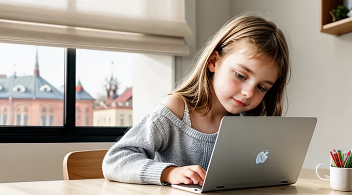 Создание детской учётной записи в системе Госуслуг