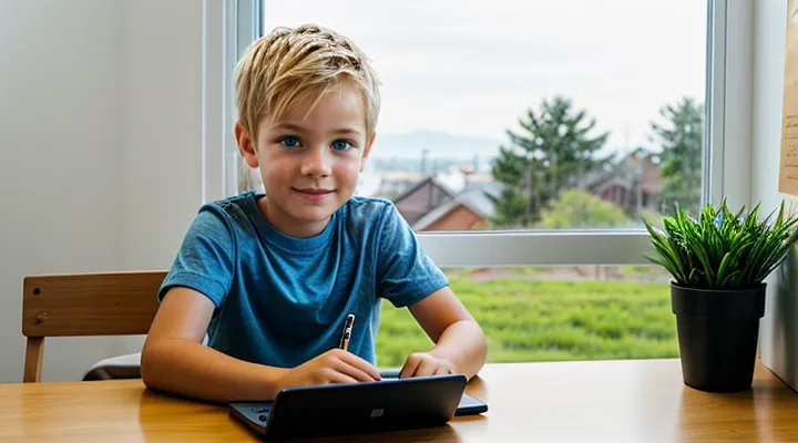 Создание персональной страницы ребёнка в системе Госуслуг