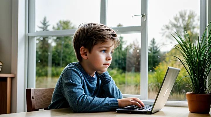 Создание учетной записи для ребенка на портале Госуслуг