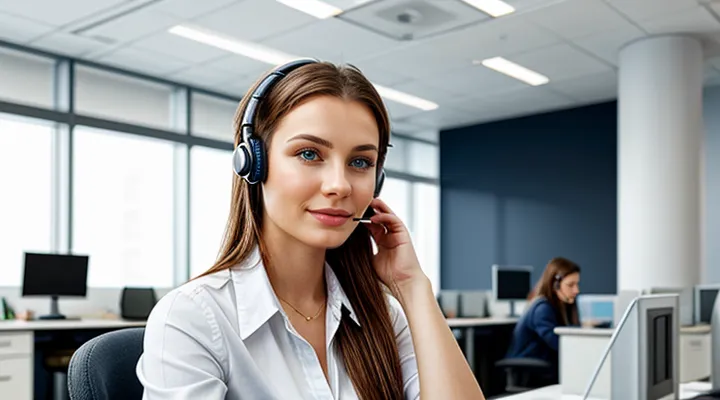 Связь с оператором техподдержки Госуслуг