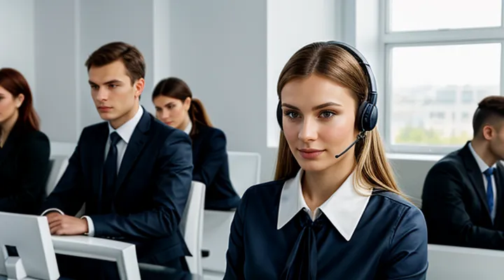 Телефонный центр поддержки пользователей Госуслуг