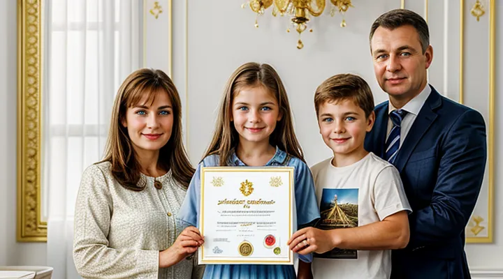 Удостоверение многодетной семьи через Госуслуги