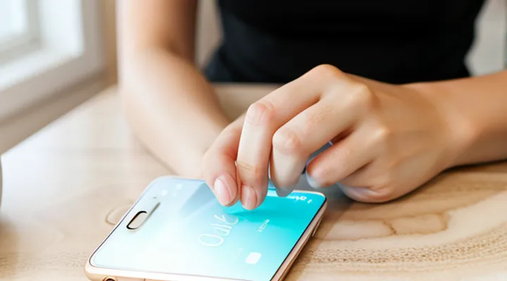 Установка отпечатка пальца для входа в Госуслуги