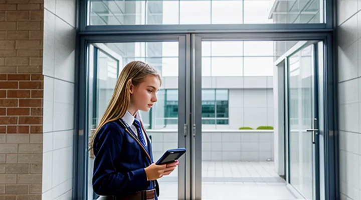 Вход в школу через сервис Госуслуг