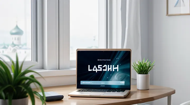 Ввод пароля при входе в систему Госуслуг