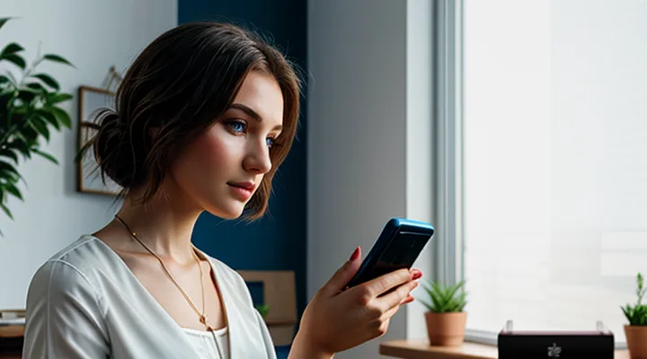 Ввод телефона для входа в личный кабинет Госуслуг