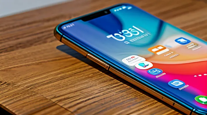 Вывод значка Госуслуги на экран мобильного телефона