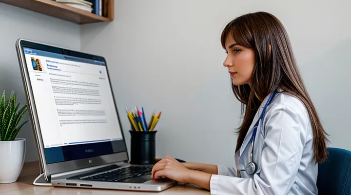 Заказ выписки об аккредитации медицинского работника через Госуслуги