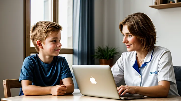 Запись к врачу ребёнка через портал Госуслуг