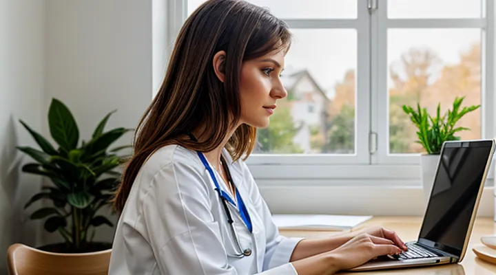 Запись на приём к врачу через личный кабинет портала Госуслуги